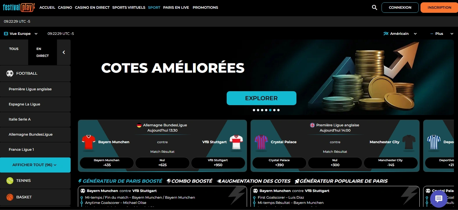 parier et gagnez avec le bonus disponible sur festivalplay